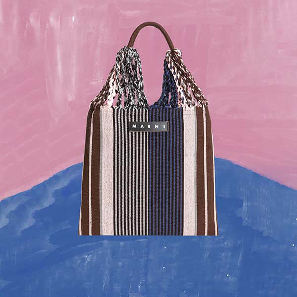 大人気 マルニ ハンモックバッグ 偽物マーケット★ハンモックショッピングバッグ